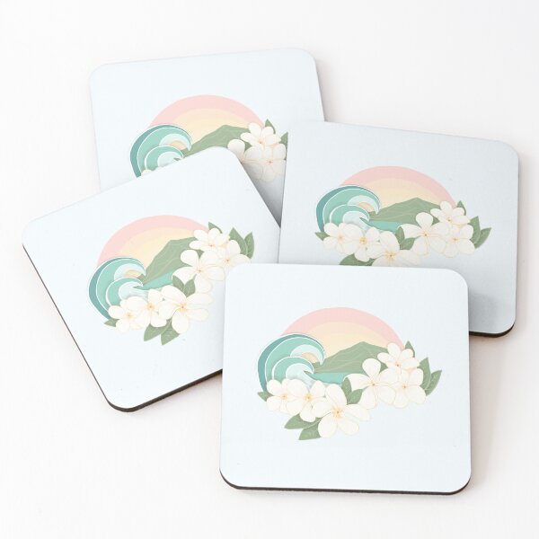 Item preview, Pastel Ocean Plumeria Wave designed and sold by JulesGoyco.