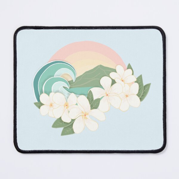 Item preview, Pastel Ocean Plumeria Wave designed and sold by JulesGoyco.