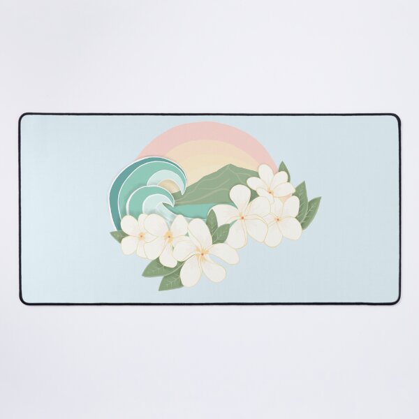 Item preview, Pastel Ocean Plumeria Wave designed and sold by JulesGoyco.