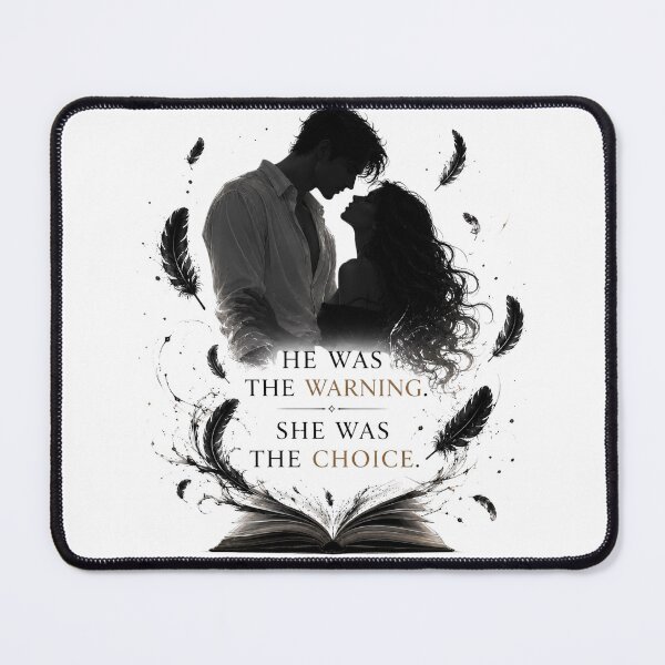 Item preview, He Was the Warning She Was the Choice | Dark Romance Bookish Design designed and sold by Mirosi-S.