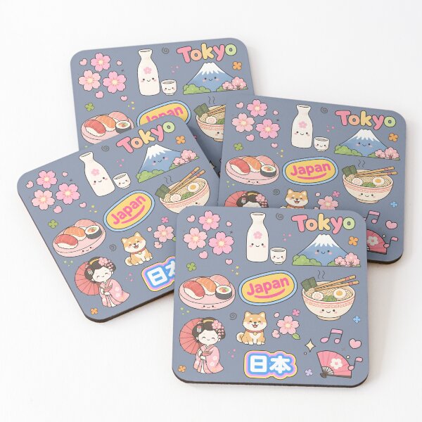 Item preview, Japan Cute Collage Pastel Seamless Pattern designed and sold by HowToCanadian.