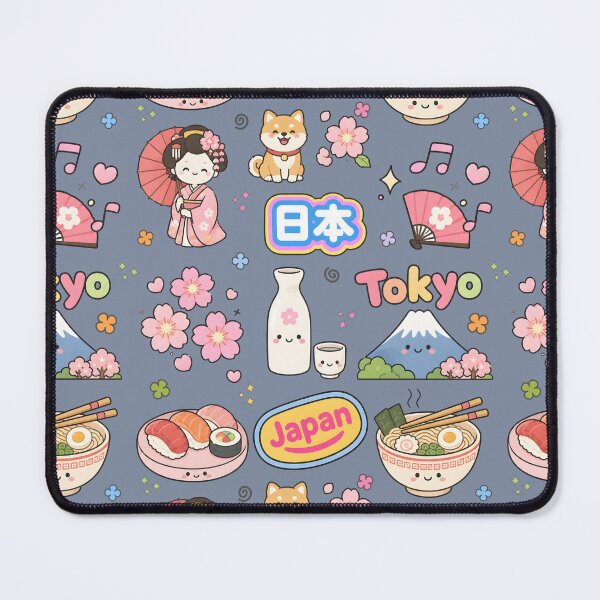 Item preview, Japan Cute Collage Pastel Seamless Pattern designed and sold by HowToCanadian.