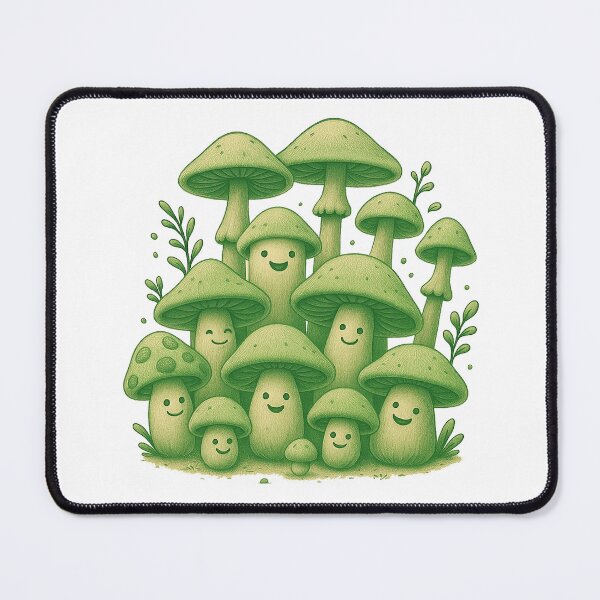Item preview, Cute Green Mushroom Friends Forest Design designed and sold by GetGoodFit.