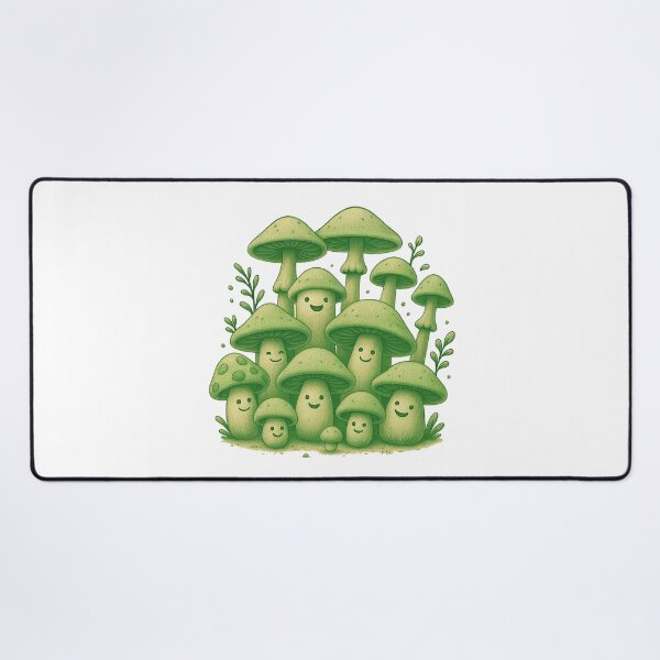 Item preview, Cute Green Mushroom Friends Forest Design designed and sold by GetGoodFit.
