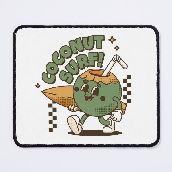Item preview, Retro Coconut Surf Mascot vintage Rubber Hose Cartoon Shirt designed and sold by RiderSpoon.