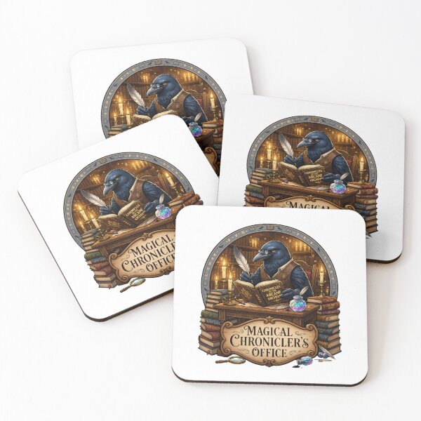 Item preview, Magical Chronicler's Office | Raven Archivist | Arcane Library | Fantasy Book Lover | Dark Academia | Magical Scholar | Gothic Library Gift designed and sold by MrDev.