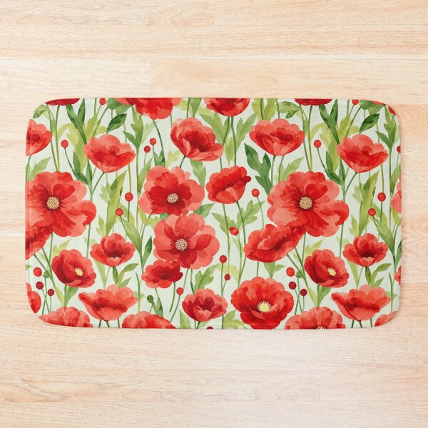 Item preview, Red flowers in watercolor designed and sold by Nolan6.