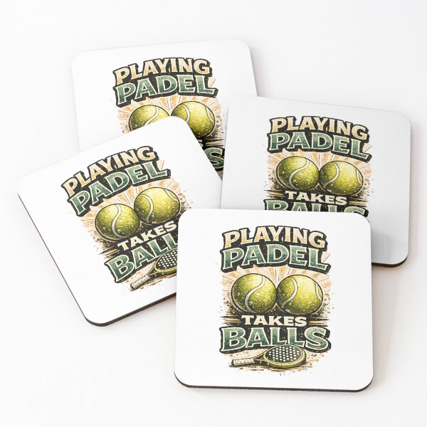 Item preview, Playing Padel Takes Balls | Funny Padel Shirt | Vintage Padel designed and sold by Rikas-art.