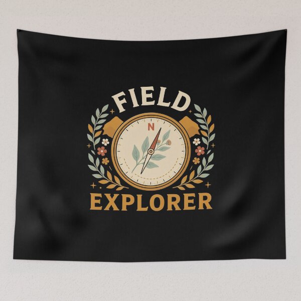 Item preview, Field Explorer T-Shirt, Vintage Nature Adventure Shirt, Outdoor Naturalist Tee, Hiking Gift designed and sold by Daily Mood Tees.