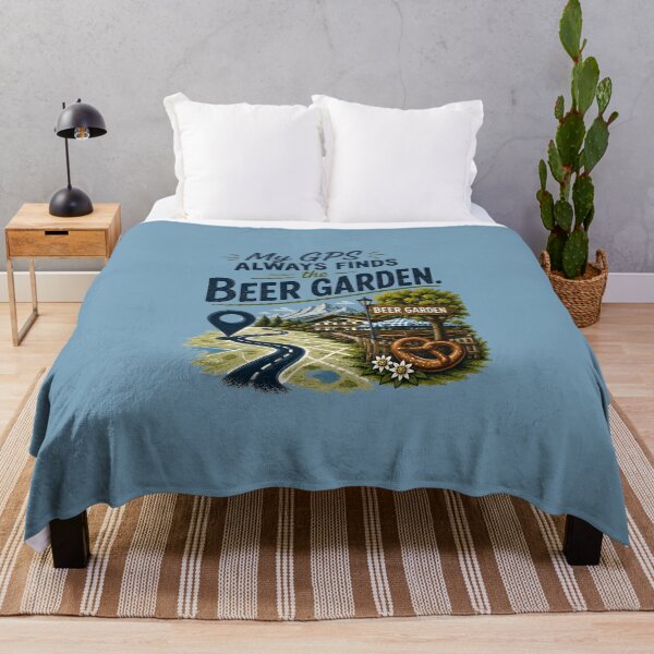 Item preview, My GPS Always Finds the Beer Garden – Funny Bavaria Travel Design designed and sold by Alpine-Ink.