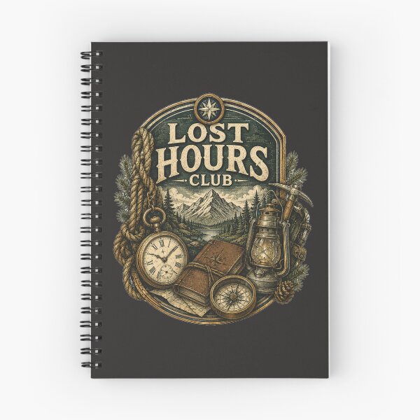 Item preview, Lost Hours Club – Vintage Pocket Watch Explorer Badge designed and sold by Golden Era Studio.