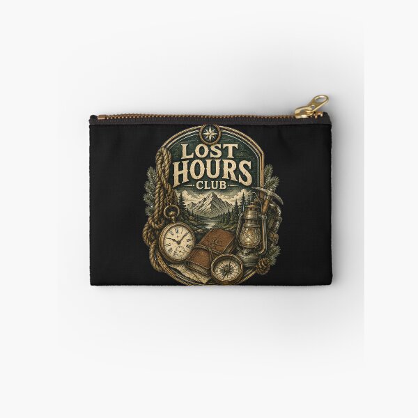 Item preview, Lost Hours Club – Vintage Pocket Watch Explorer Badge designed and sold by Golden Era Studio.