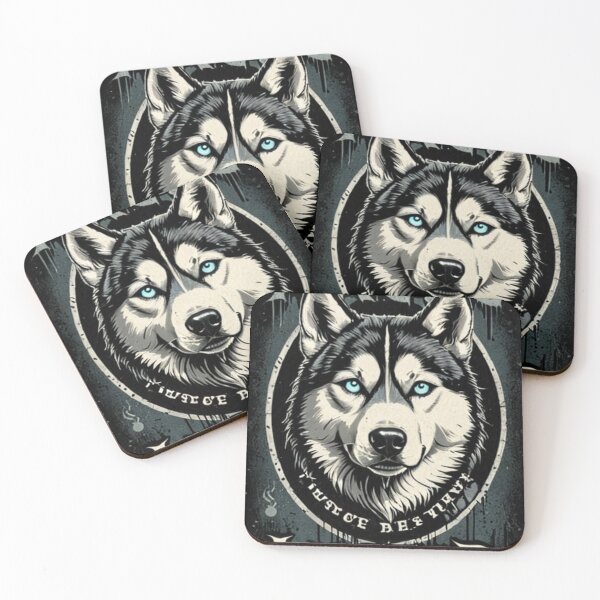 Item preview, Art - Stylized Nordic Dog, Tattoo-Inspired Graphic Illustration designed and sold by World-Pets.