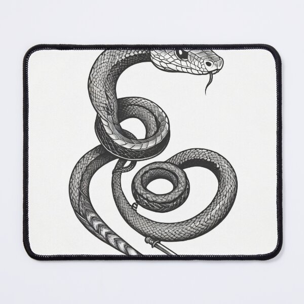 Item preview, Snake and Dagger Line Art Tattoo designed and sold by CrippiCrippi.