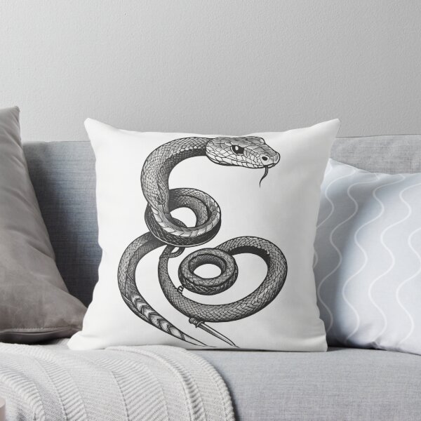 Item preview, Snake and Dagger Line Art Tattoo designed and sold by CrippiCrippi.