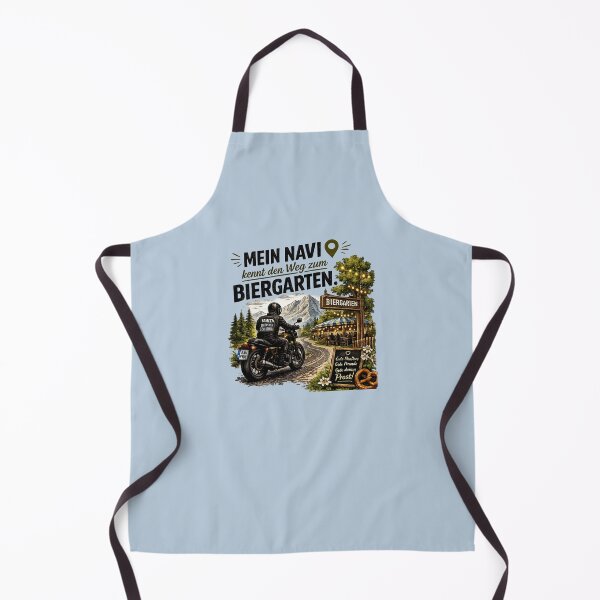 Item preview, Funny Bavarian Motorcycle Design – "Mein Navi kennt den Weg zum Biergarten" designed and sold by Alpine-Ink.