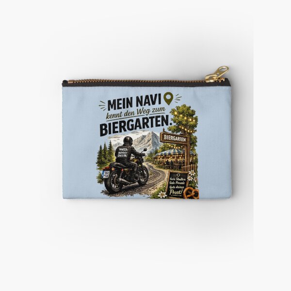 Item preview, Funny Bavarian Motorcycle Design – "Mein Navi kennt den Weg zum Biergarten" designed and sold by Alpine-Ink.