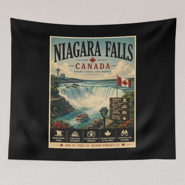 Item preview, Vintage Niagara Falls - Canada Poster designed and sold by GoodOldVintage.