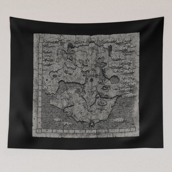 Item preview, Shadow of the Colossus Forbidden Lands PS2 Map Distressed designed and sold by Power Up Prints.