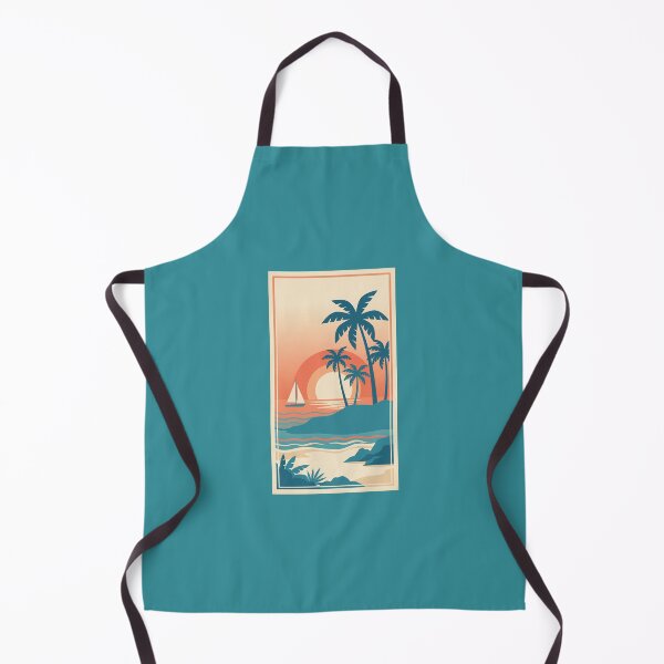 Item preview, Tropical Sunset Palm Tree Beach Poster designed and sold by hattie's.