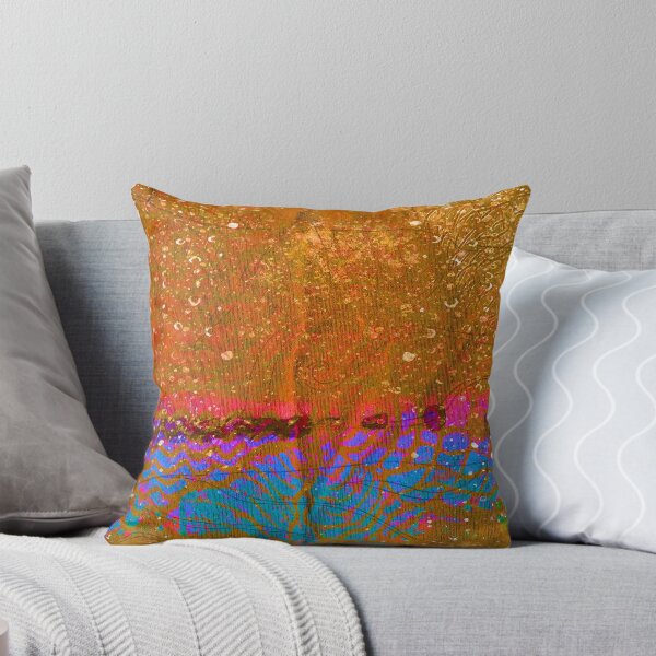 Item preview, Organic Earth and Neon Sea – Abstract Canvas Texture Art designed and sold by MAMA.art.Rio <Marsailhe_Milward>.