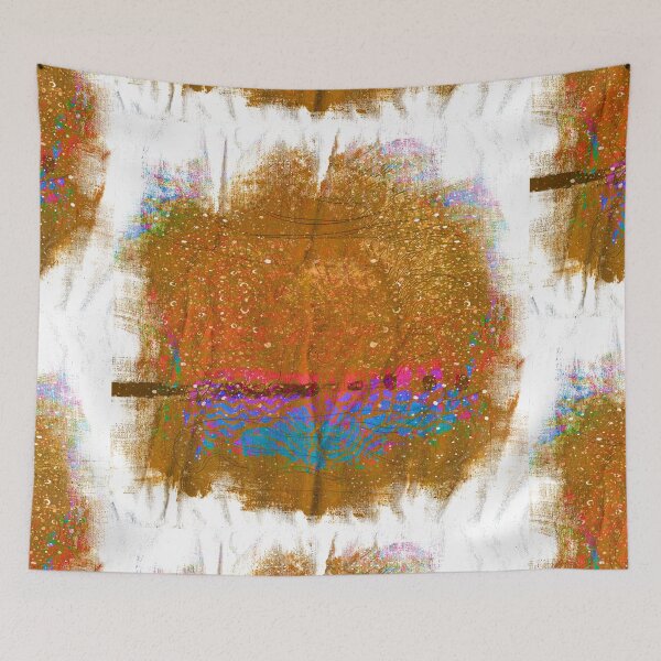 Item preview, Organic Earth and Neon Sea – Abstract Canvas Texture Art designed and sold by MAMA.art.Rio <Marsailhe_Milward>.