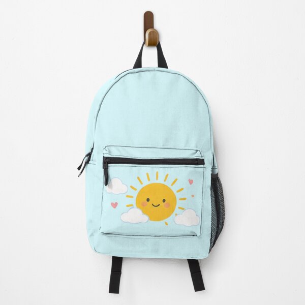 Item preview, Cute Kawaii Smiling Sun Clouds Hearts Yellow Sunshine Aesthetic designed and sold by Rehnair.