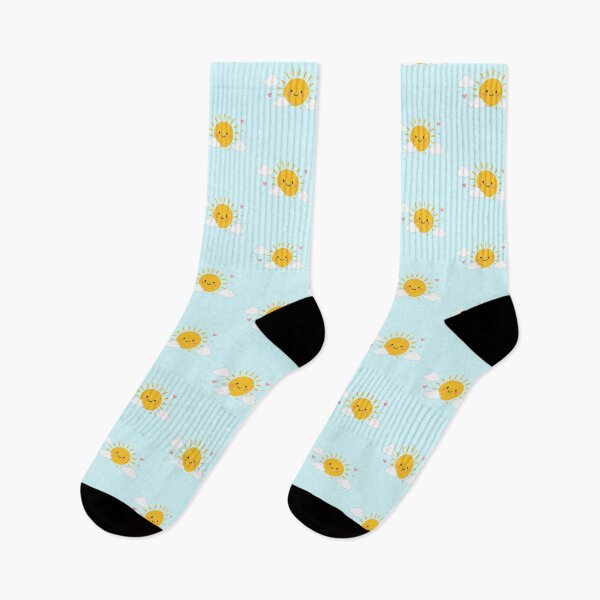 Item preview, Cute Kawaii Smiling Sun Clouds Hearts Yellow Sunshine Aesthetic designed and sold by Rehnair.