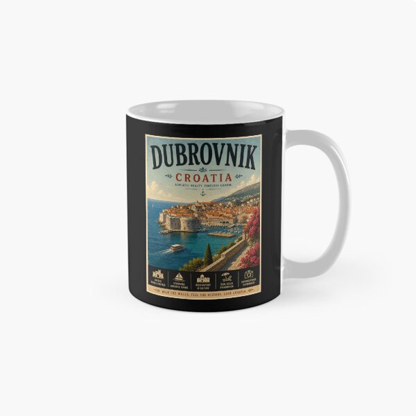 Item preview, Vintage Dubrovnik - Croatia Poster designed and sold by GoodOldVintage.