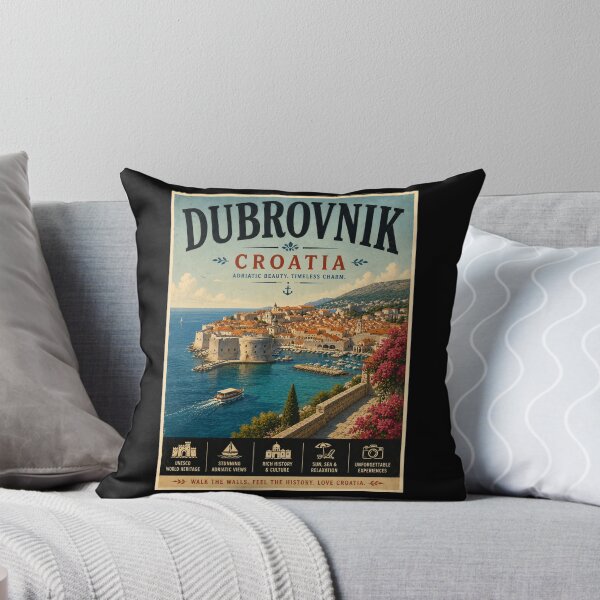 Item preview, Vintage Dubrovnik - Croatia Poster designed and sold by GoodOldVintage.