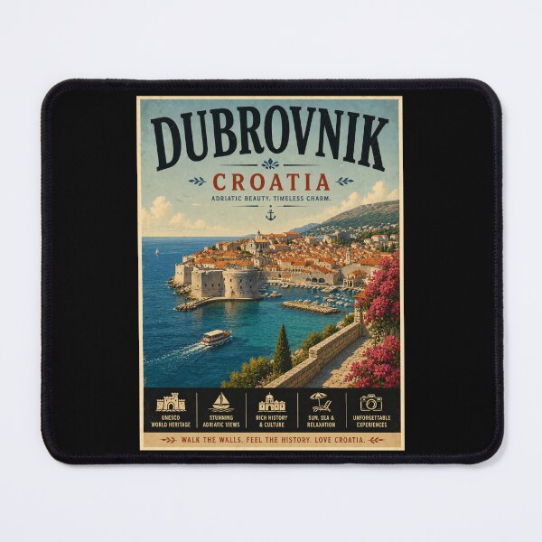 Item preview, Vintage Dubrovnik - Croatia Poster designed and sold by GoodOldVintage.