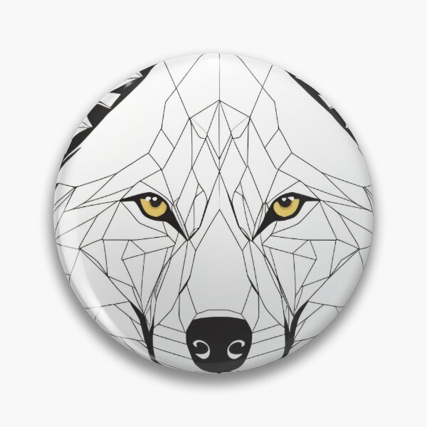 Item preview, Geometric Wolf Line Art Sacred designed and sold by CrippiCrippi.