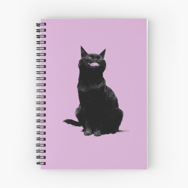 Item preview, Grinning Black Cat Cheshire Smile Ink Sketch Illustration designed and sold by GrinGalore.