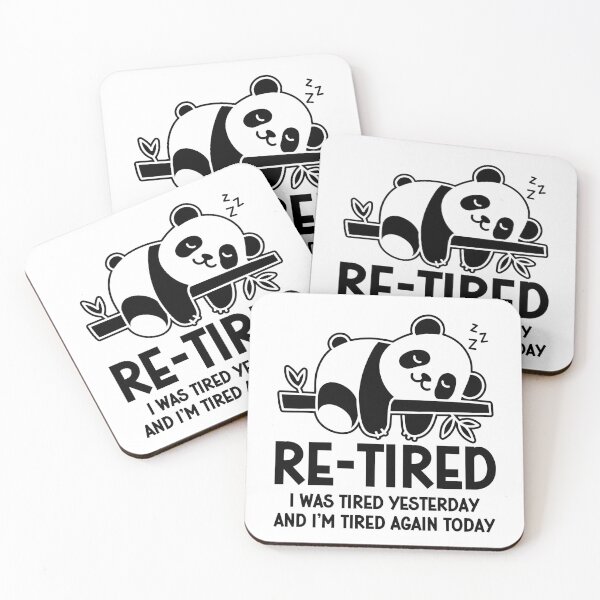 Item preview, Re-tired , retirement humor, funny quote designed and sold by gunaone-design.