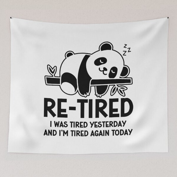 Item preview, Re-tired , retirement humor, funny quote designed and sold by gunaone-design.