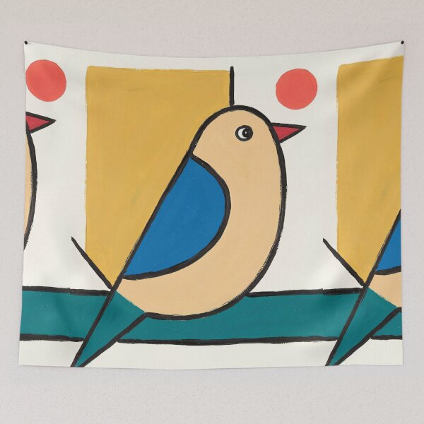 Item preview, ZIGGY: THE MID-CENTURY VOYAGER designed and sold by Filora Atelier | Bird Art.