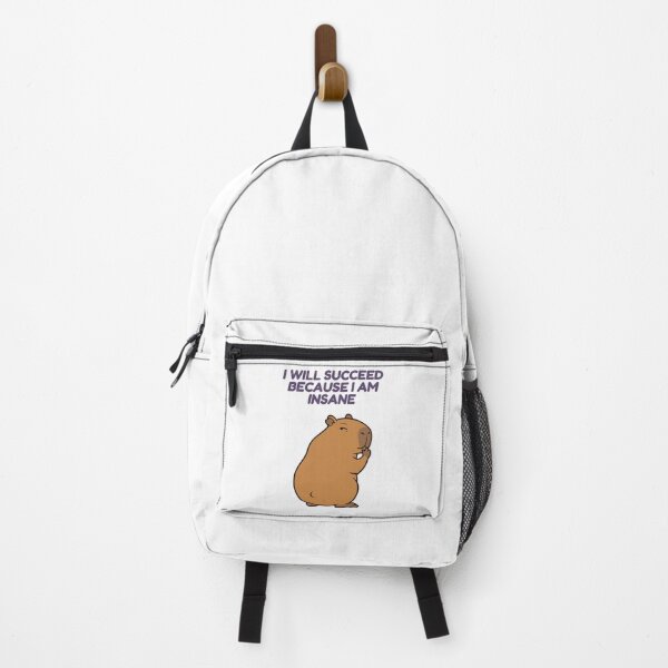 Item preview, I Will Succeed Because I Am Insane, Funny Capybara designed and sold by Sir Capy B.