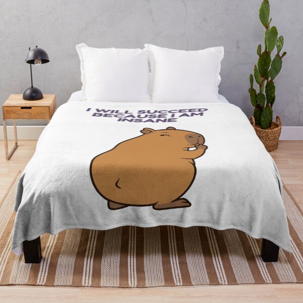 Item preview, I Will Succeed Because I Am Insane, Funny Capybara designed and sold by Sir Capy B.
