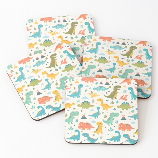 Item preview, Cute Kawaii Colorfull Dinosaur Pattern Design designed and sold by ashenlocs.