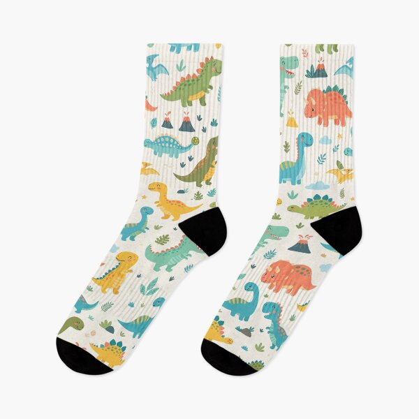 Item preview, Cute Kawaii Colorfull Dinosaur Pattern Design designed and sold by ashenlocs.