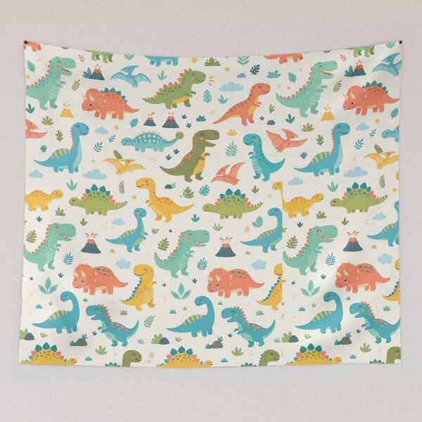 Item preview, Cute Kawaii Colorfull Dinosaur Pattern Design designed and sold by ashenlocs.
