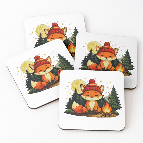 Item preview, Campfire Fox – Cozy Night Under the Stars designed and sold by GabeMountainArt.