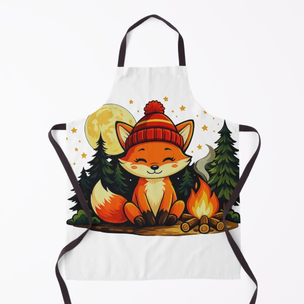 Item preview, Campfire Fox – Cozy Night Under the Stars designed and sold by GabeMountainArt.