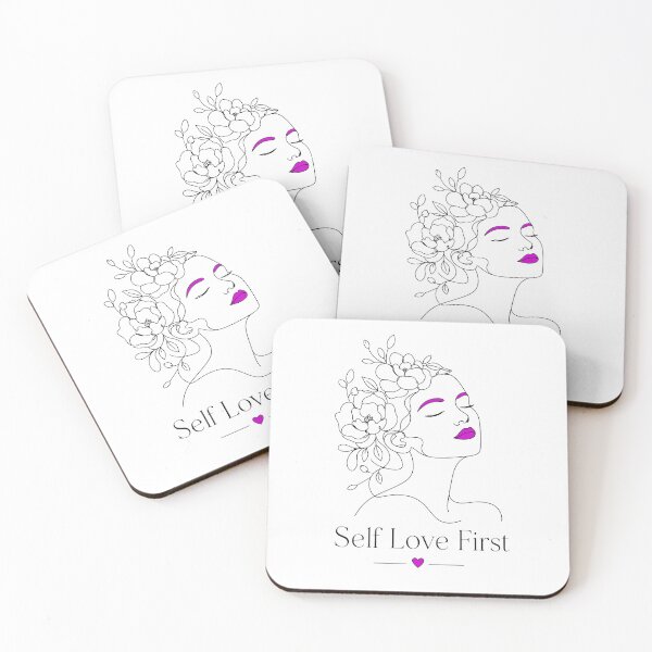 Item preview, Self Love First Minimalist Line Art Woman with Floral Hair designed and sold by crazyhome.