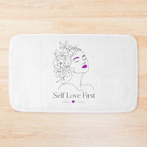 Item preview, Self Love First Minimalist Line Art Woman with Floral Hair designed and sold by crazyhome.