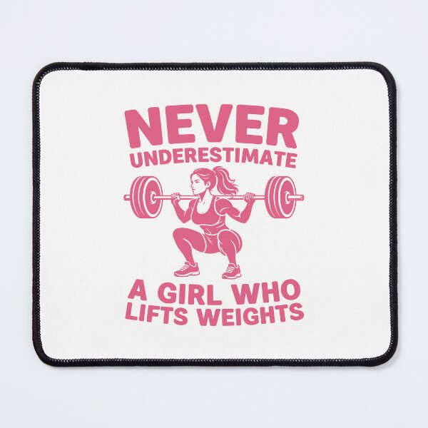 Item preview, Never underestimate a girl who lifts weights funny barbell girl strong women designed and sold by gunaone-design.