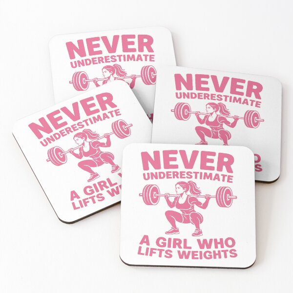 Item preview, Never underestimate a girl who lifts weights funny barbell girl strong women designed and sold by gunaone-design.