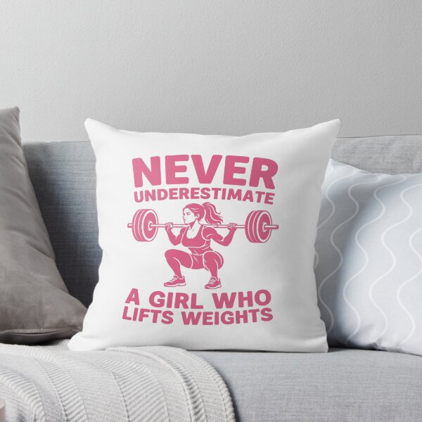 Item preview, Never underestimate a girl who lifts weights funny barbell girl strong women designed and sold by gunaone-design.