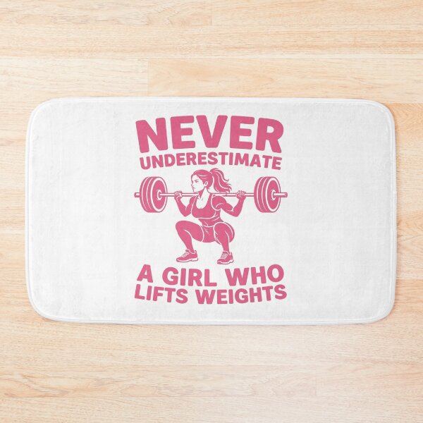 Item preview, Never underestimate a girl who lifts weights funny barbell girl strong women designed and sold by gunaone-design.