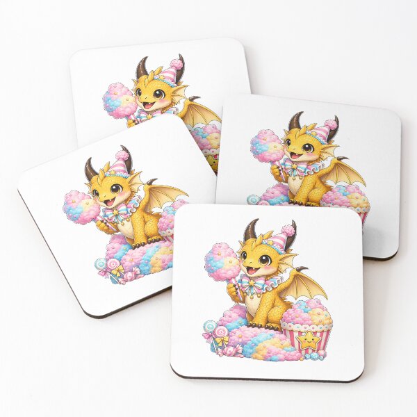 Item preview, Cute Cotton Candy Baby Dragon – Pastel Candy Fantasy Dragon designed and sold by Hatchling Hollow.
